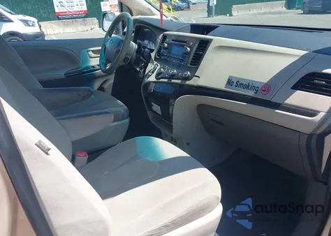 2014 Toyota Sienna L V6 7 Passenger from USA, damaged, VIN 5TDZK3DC9ES518653